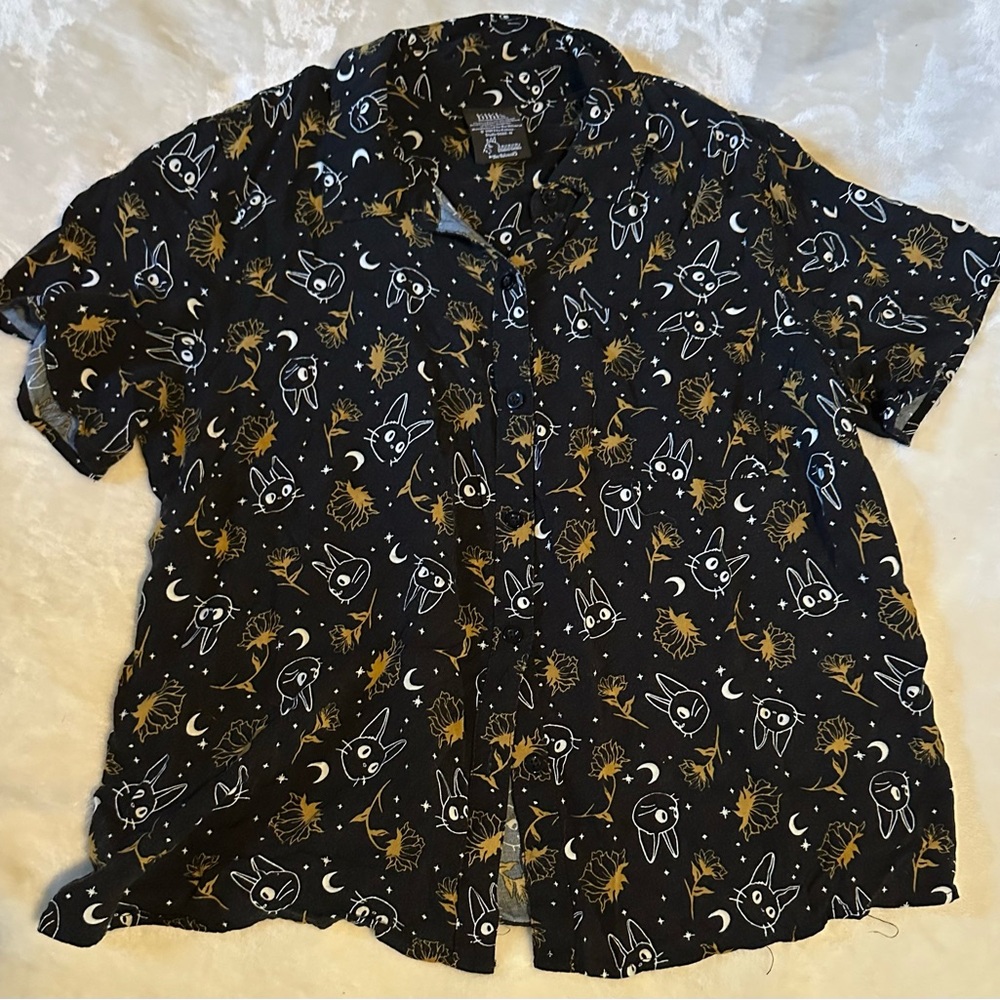 Her Universe Black and Gold Studio Ghibli Blouse